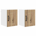 vidaXL Wandschrank LUCCA 2 pcs Artisan-Eiche 30 x 31 x 40 cm