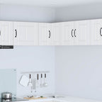 vidaXL Wand-Eckschrank LUCCA Weiß 57 x 57 x 40 cm Holzwerkstoff