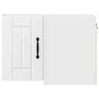 vidaXL Wand-Eckschrank LUCCA Weiß 57 x 57 x 40 cm Holzwerkstoff