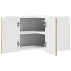vidaXL Wand-Eckschrank LUCCA Sonoma-Eiche 57 x 57 x 40 cm