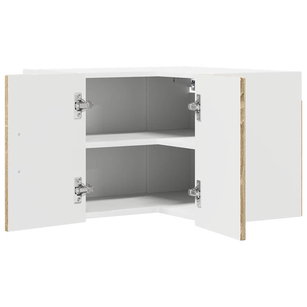 vidaXL Wand-Eckschrank LUCCA Sonoma-Eiche 57 x 57 x 40 cm