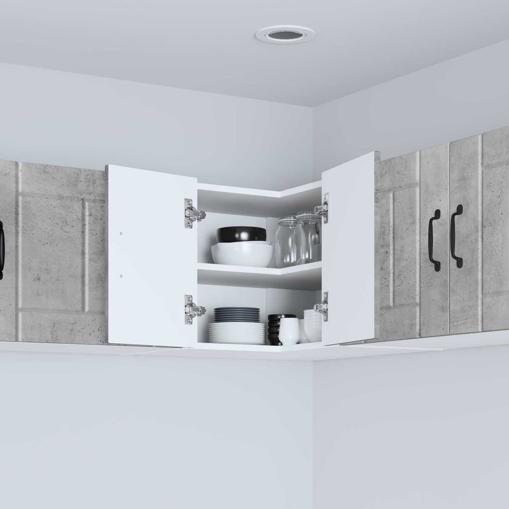 vidaXL Wand-Eckschrank LUCCA Betongrau 57 x 57 x 40 cm Holzwerkstoff