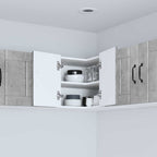 vidaXL Wand-Eckschrank LUCCA Betongrau 57 x 57 x 40 cm Holzwerkstoff