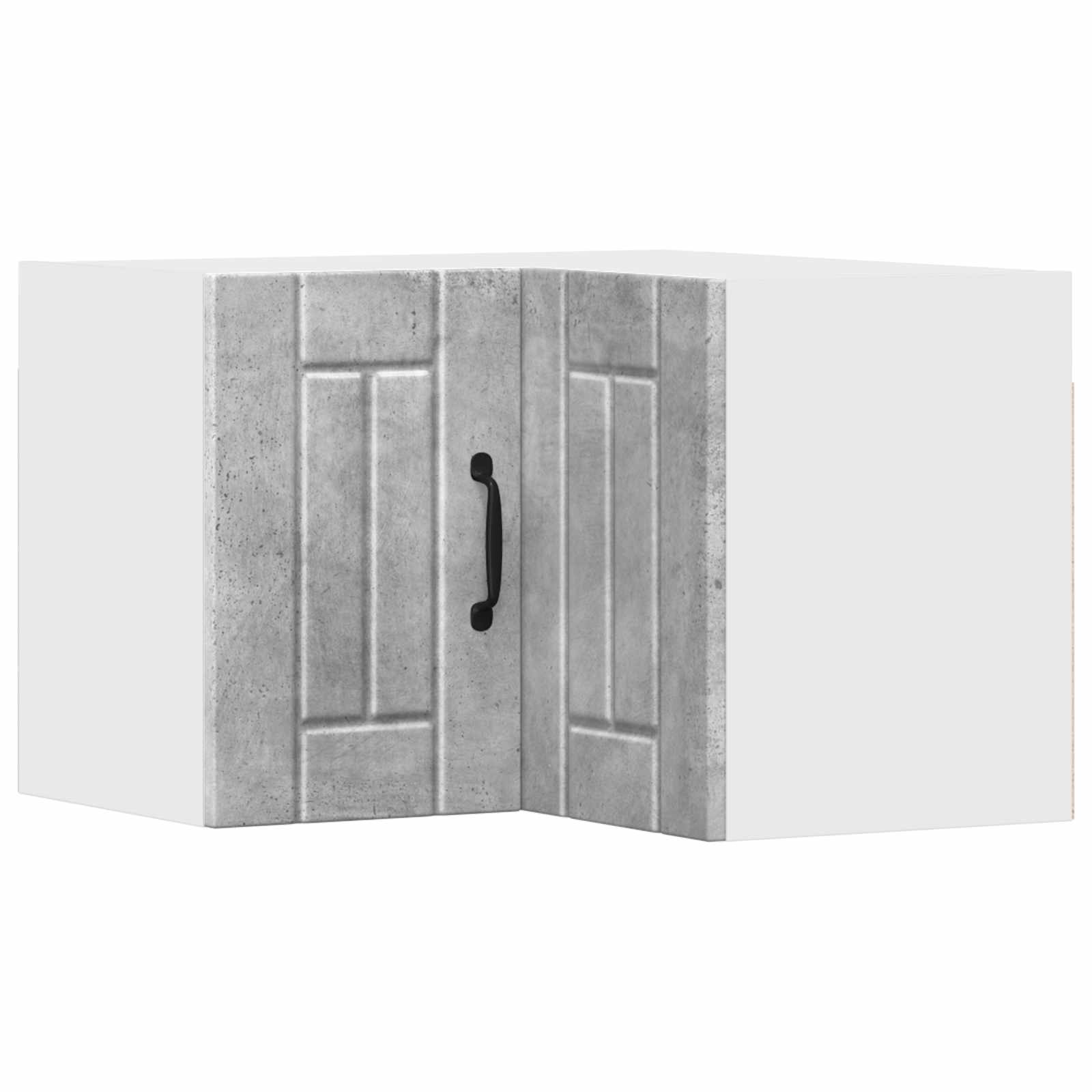 vidaXL Wand-Eckschrank LUCCA Betongrau 57 x 57 x 40 cm Holzwerkstoff