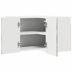 vidaXL Wand-Eckschrank LUCCA Betongrau 57 x 57 x 40 cm Holzwerkstoff