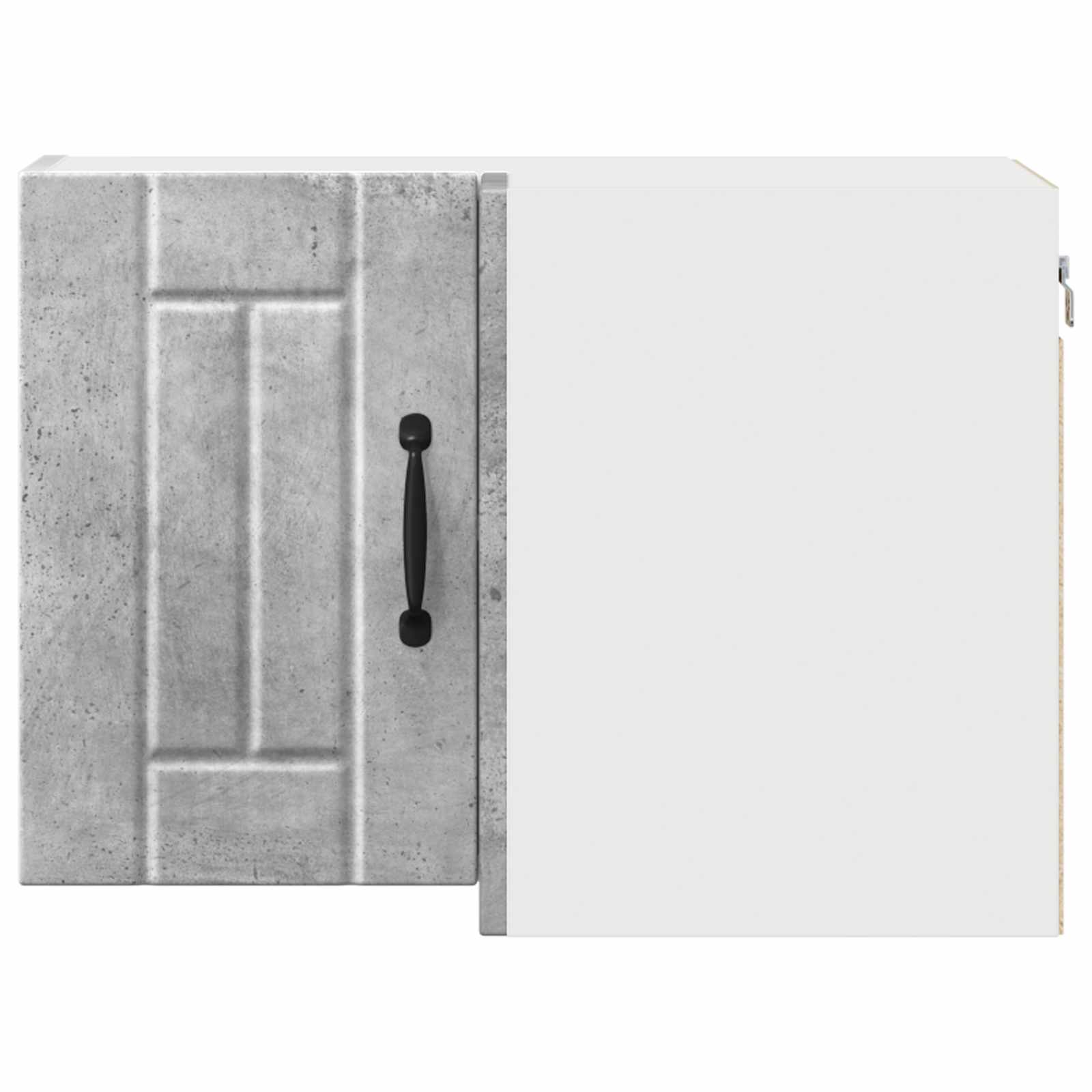 vidaXL Wand-Eckschrank LUCCA Betongrau 57 x 57 x 40 cm Holzwerkstoff