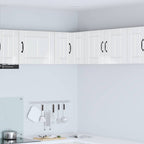 vidaXL Wand-Eckschrank LUCCA Hochglanz Weiß 57 x 57 x 40 cm