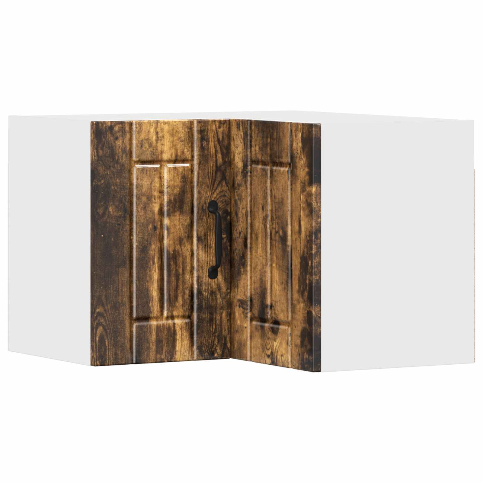 vidaXL Wand-Eckschrank LUCCA Geräucherte Eiche 57 x 57 x 40 cm