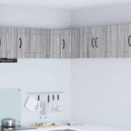 vidaXL Wand-Eckschrank LUCCA Graues Sonoma 57 x 57 x 40 cm