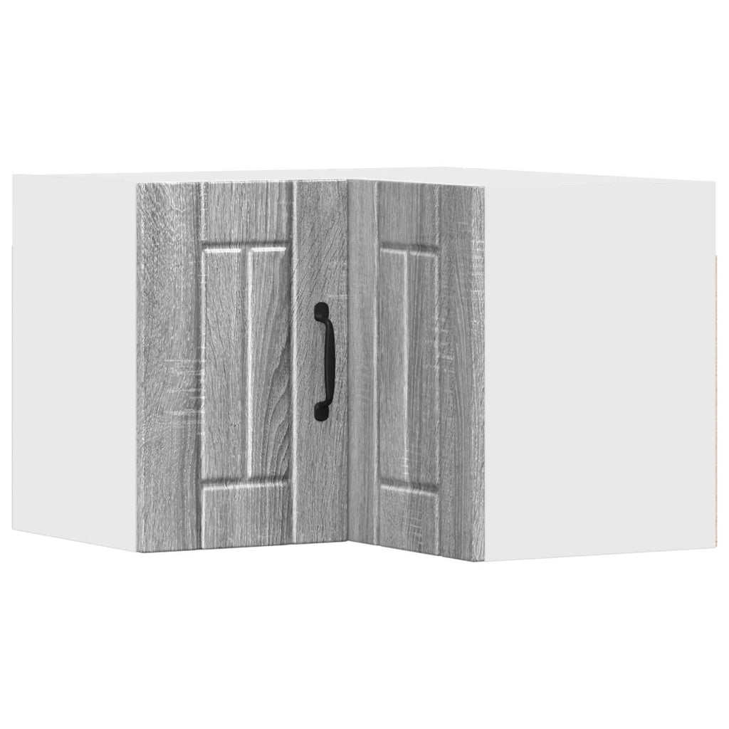 vidaXL Wand-Eckschrank LUCCA Graues Sonoma 57 x 57 x 40 cm