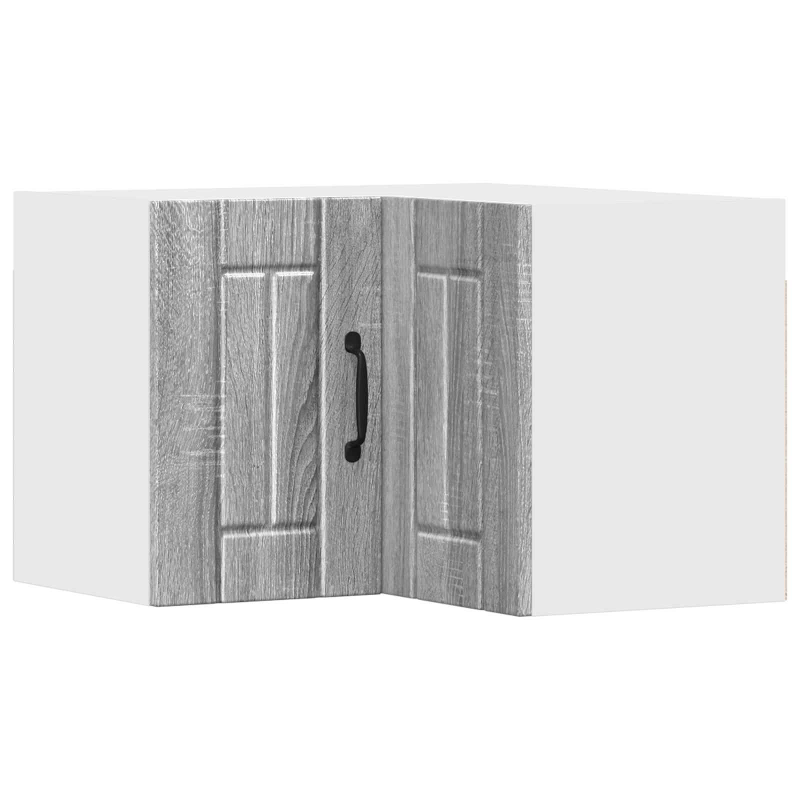 vidaXL Wand-Eckschrank LUCCA Graues Sonoma 57 x 57 x 40 cm