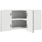 vidaXL Wand-Eckschrank LUCCA Graues Sonoma 57 x 57 x 40 cm
