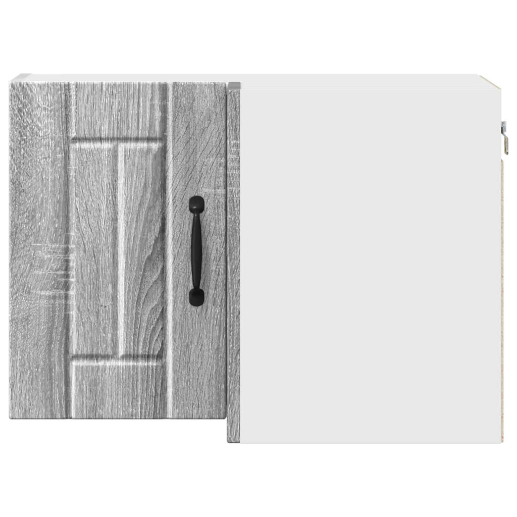 vidaXL Wand-Eckschrank LUCCA Graues Sonoma 57 x 57 x 40 cm