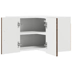 vidaXL Wand-Eckschrank LUCCA Brauneiche 57 x 57 x 40 cm Holzwerkstoff