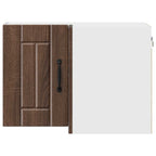 vidaXL Wand-Eckschrank LUCCA Brauneiche 57 x 57 x 40 cm Holzwerkstoff