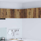 vidaXL Wand-Eckschrank LUCCA Altholz 57 x 57 x 40 cm Holzwerkstoff