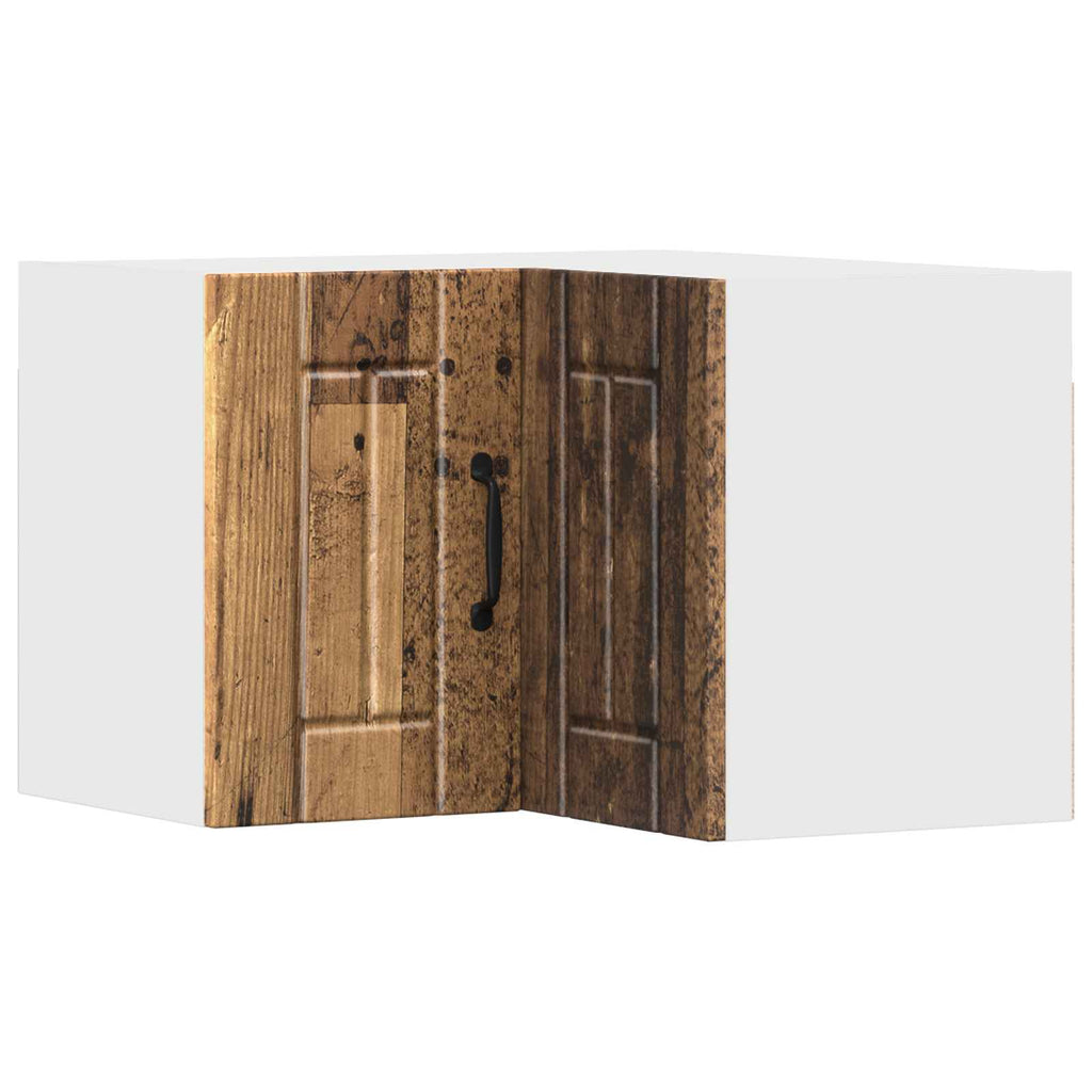vidaXL Wand-Eckschrank LUCCA Altholz 57 x 57 x 40 cm Holzwerkstoff
