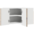 vidaXL Wand-Eckschrank LUCCA Altholz 57 x 57 x 40 cm Holzwerkstoff