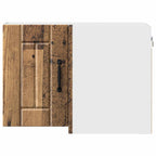 vidaXL Wand-Eckschrank LUCCA Altholz 57 x 57 x 40 cm Holzwerkstoff