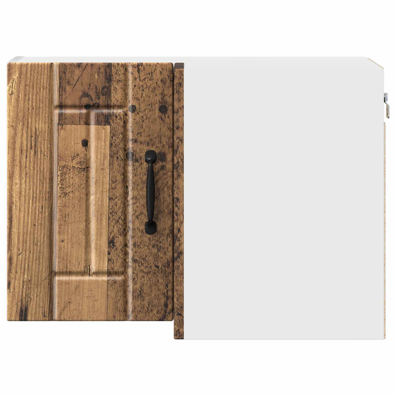 vidaXL Wand-Eckschrank LUCCA Altholz 57 x 57 x 40 cm Holzwerkstoff