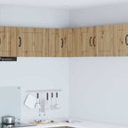 vidaXL Wand-Eckschrank LUCCA Artisan-Eiche 57 x 57 x 40 cm