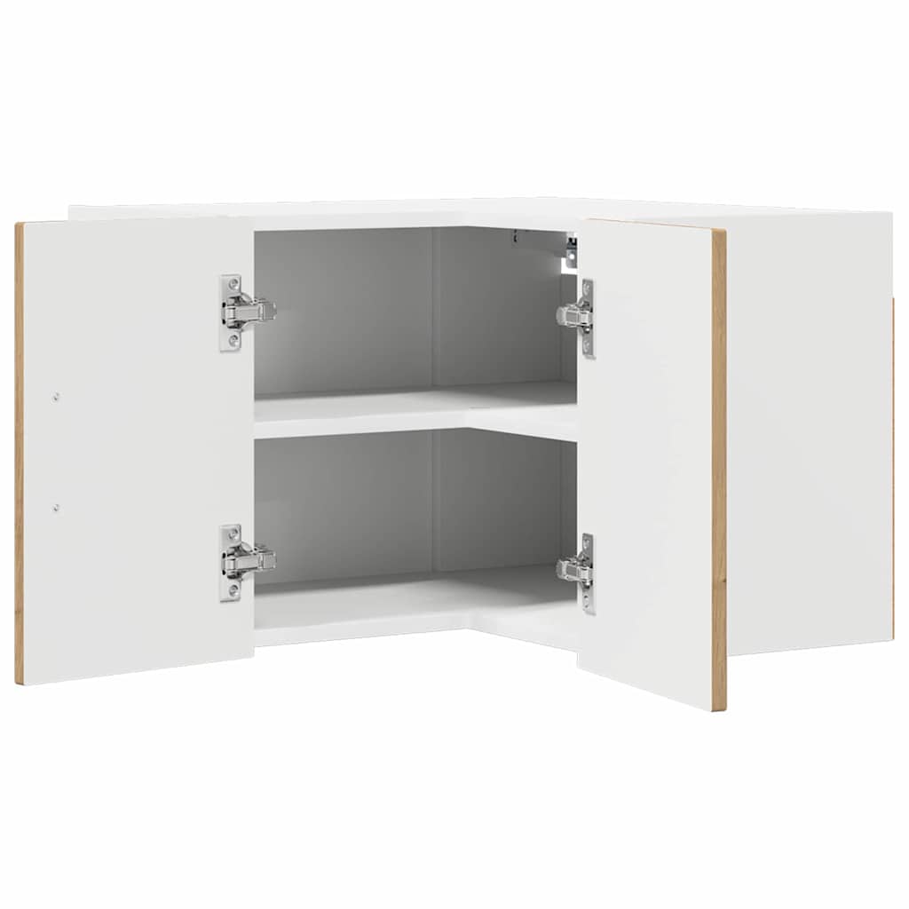 vidaXL Wand-Eckschrank LUCCA Artisan-Eiche 57 x 57 x 40 cm