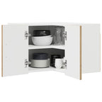 vidaXL Wand-Eckschrank LUCCA Artisan-Eiche 57 x 57 x 40 cm