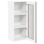 vidaXL Wandglas-Schrank LUCCA Brauneiche 40 x 31 x 100 cm