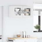 vidaXL Wandglas-Schrank PORTO 2 pcs Weiß 40 x 31 x 40 cm Holzwerkstoff