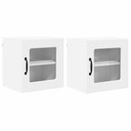 vidaXL Wandglas-Schrank PORTO 2 pcs Weiß 40 x 31 x 40 cm Holzwerkstoff