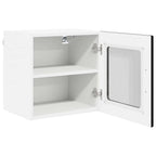 vidaXL Wandglas-Schrank PORTO 2 pcs Schwarz 40 x 31 x 40 cm