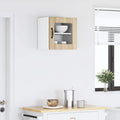 vidaXL Wandglas-Schrank PORTO Sonoma-Eiche 40 x 31 x 40 cm