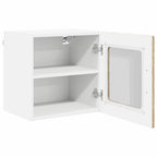vidaXL Wandglas-Schrank PORTO Sonoma-Eiche 40 x 31 x 40 cm