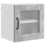 vidaXL Wandglas-Schrank PORTO 2 pcs Beton Grau 40 x 31 x 40 cm