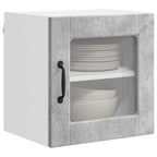 vidaXL Wandglas-Schrank PORTO 2 pcs Beton Grau 40 x 31 x 40 cm