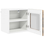 vidaXL Wandglas-Schrank PORTO Geräucherte Eiche 40 x 31 x 40 cm