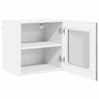 vidaXL Wandglas-Schrank PORTO Graues Sonoma 40 x 31 x 40 cm