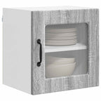 vidaXL Wandglasschrank PORTO 2 pcs Graues Sonoma 40 x 31 x 40 cm