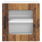 vidaXL Wandglas-Schrank PORTO Altholz 40 x 31 x 40 cm Holzwerkstoff