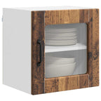 vidaXL Wandglas-Schrank PORTO 2 pcs Altholz 40 x 31 x 40 cm