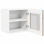 vidaXL Wandglas-Schrank PORTO Artisan-Eiche 40 x 31 x 40 cm