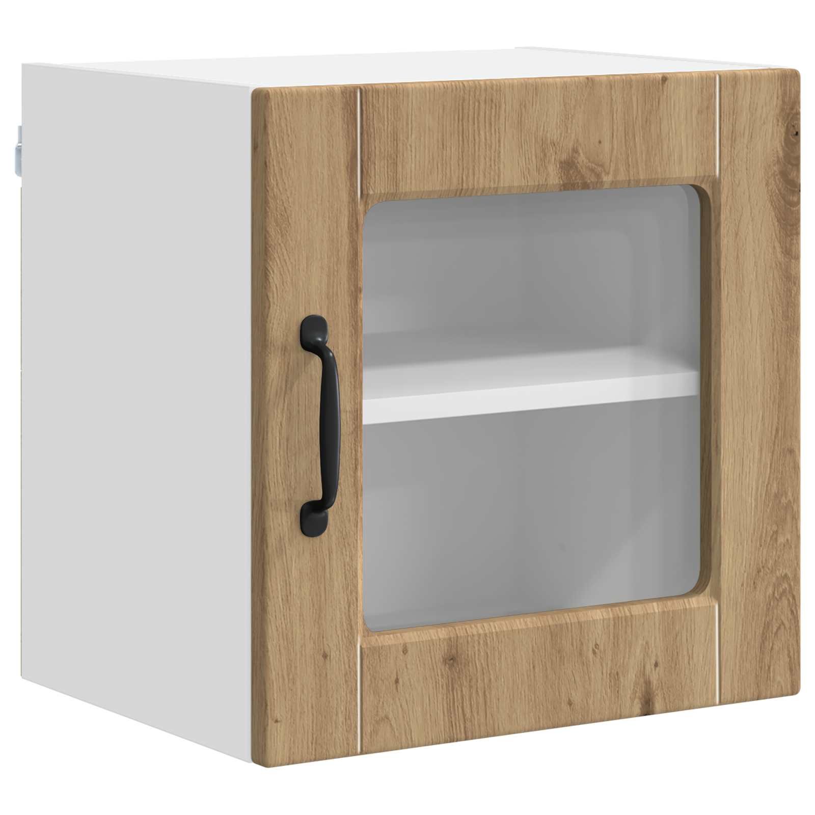 vidaXL Wandglas-Schrank PORTO 2 pcs Artisan-Eiche 40 x 31 x 40 cm