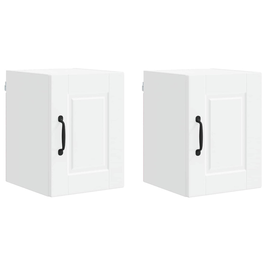 vidaXL Wandschrank PORTO 2 pcs Weiß 30 x 31 x 40 cm Holzwerkstoff