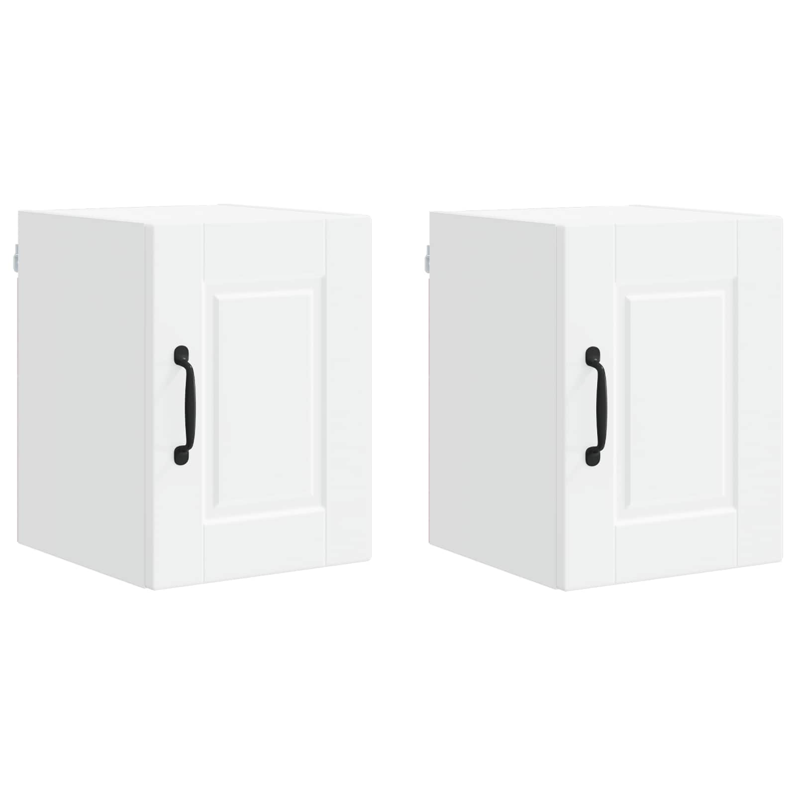 vidaXL Wandschrank PORTO 2 pcs Weiß 30 x 31 x 40 cm Holzwerkstoff