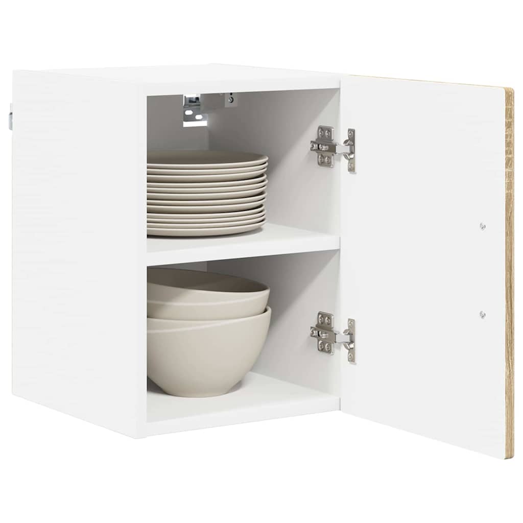 vidaXL Wandschrank PORTO Sonoma-Eiche 30 x 31 x 40 cm Holzwerkstoff