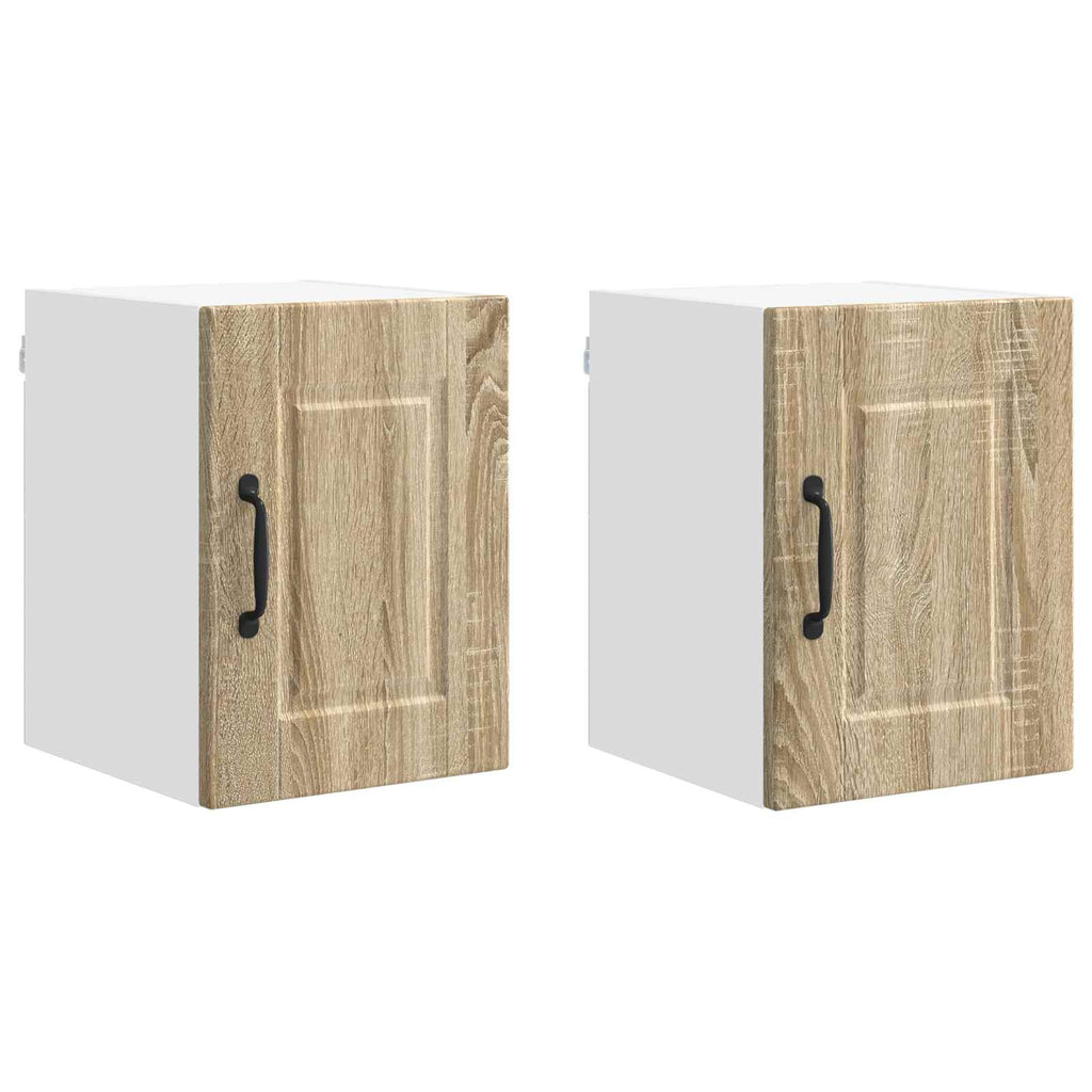 vidaXL Wandschrank PORTO 2 pcs Sonoma-Eiche 30 x 31 x 40 cm