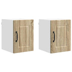 vidaXL Wandschrank PORTO 2 pcs Sonoma-Eiche 30 x 31 x 40 cm