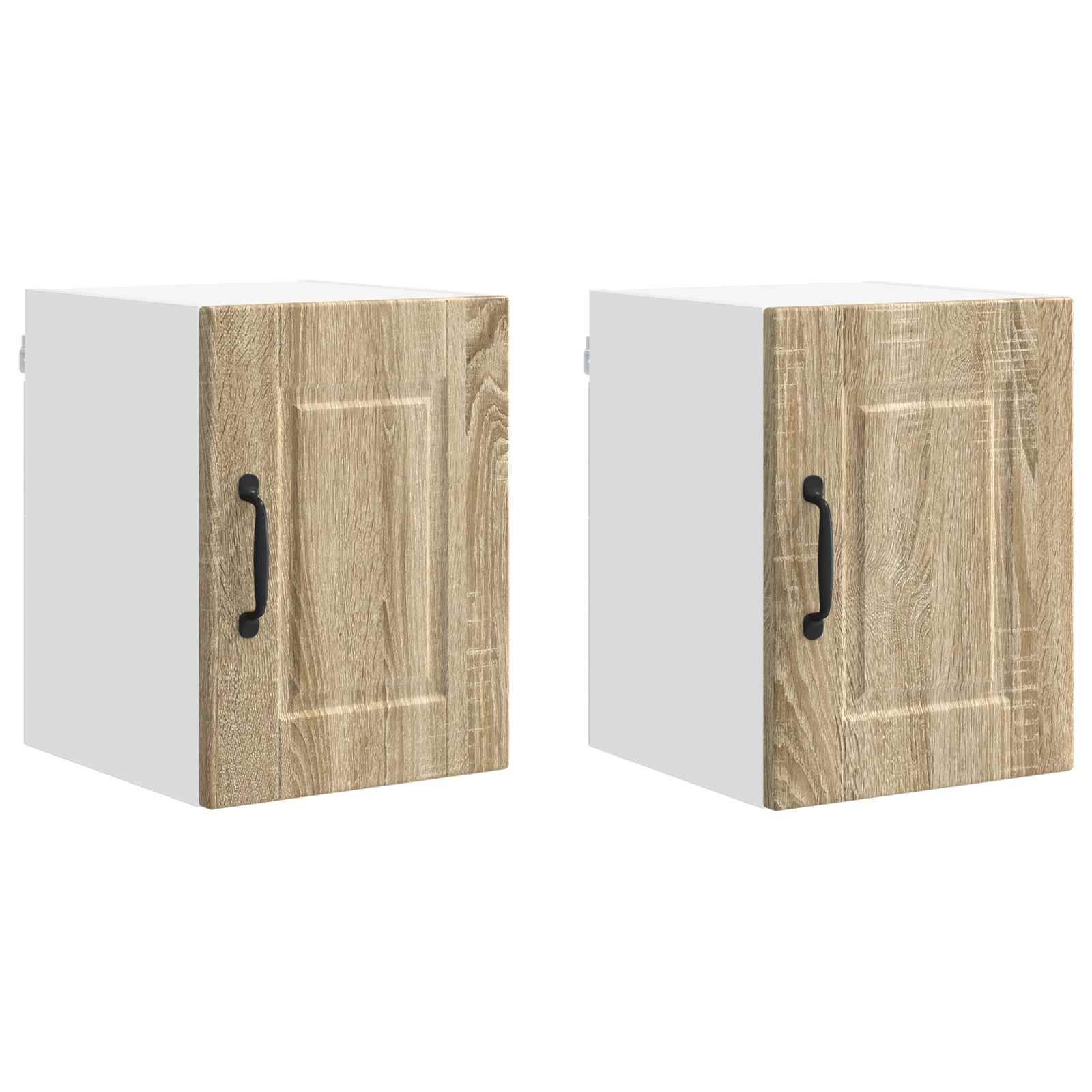 vidaXL Wandschrank PORTO 2 pcs Sonoma-Eiche 30 x 31 x 40 cm