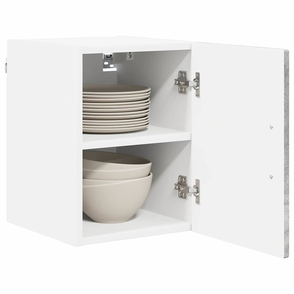 vidaXL Wandschrank PORTO Beton Grau 30 x 31 x 40 cm Holzwerkstoff