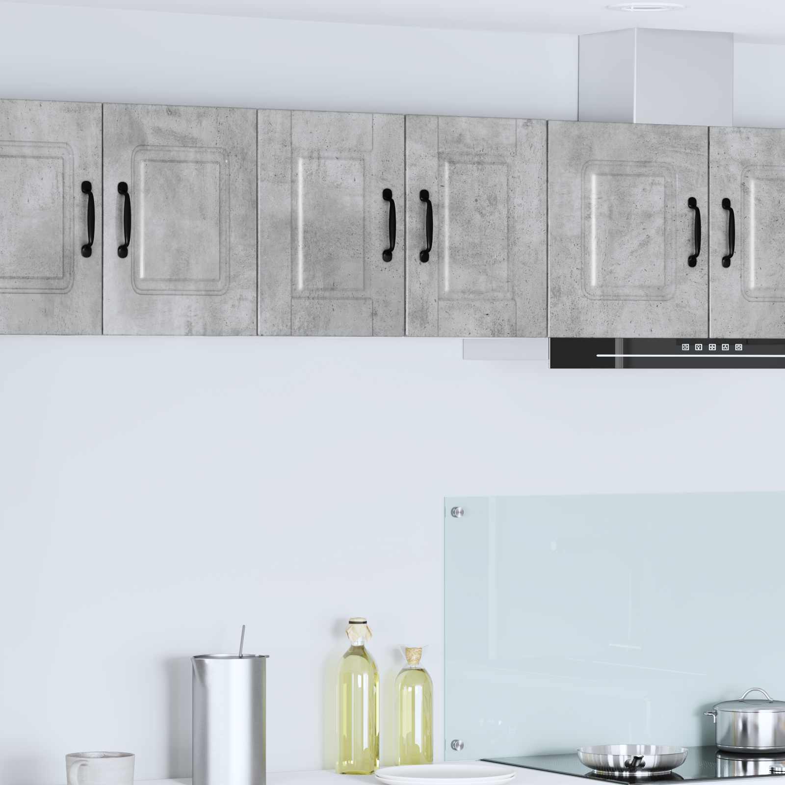 vidaXL Wandschrank PORTO 2 pcs Beton Grau 30 x 31 x 40 cm